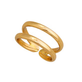 Alchemia Double Band Adjustable Cuff Ring